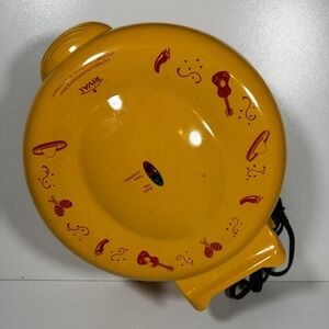 Rival 12" Yellow Quesadilla Maker 900 Watts Model QM100 For 10-12" Tortillas GUC